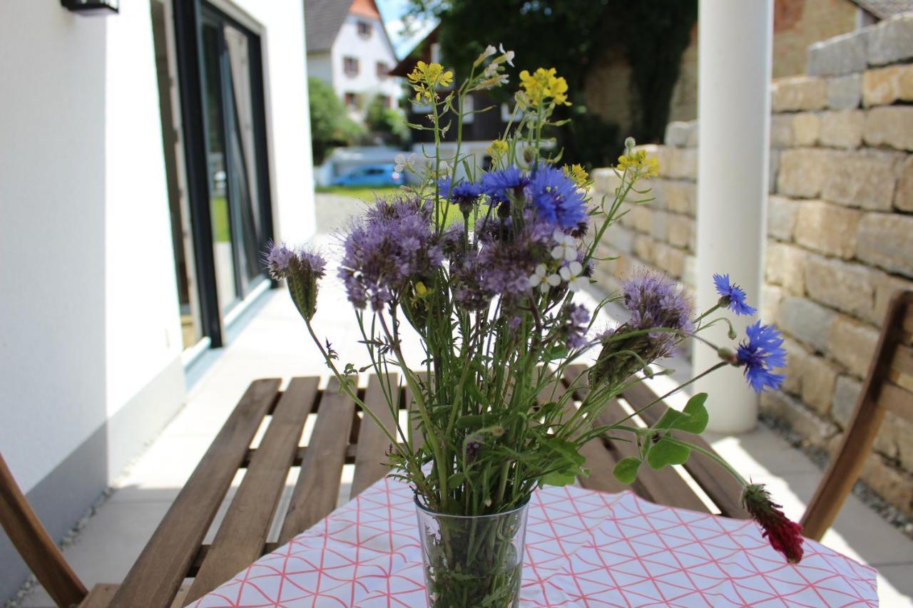 Ferienwohnung Zum Hohlenstein Deggenhausertal Exterior foto